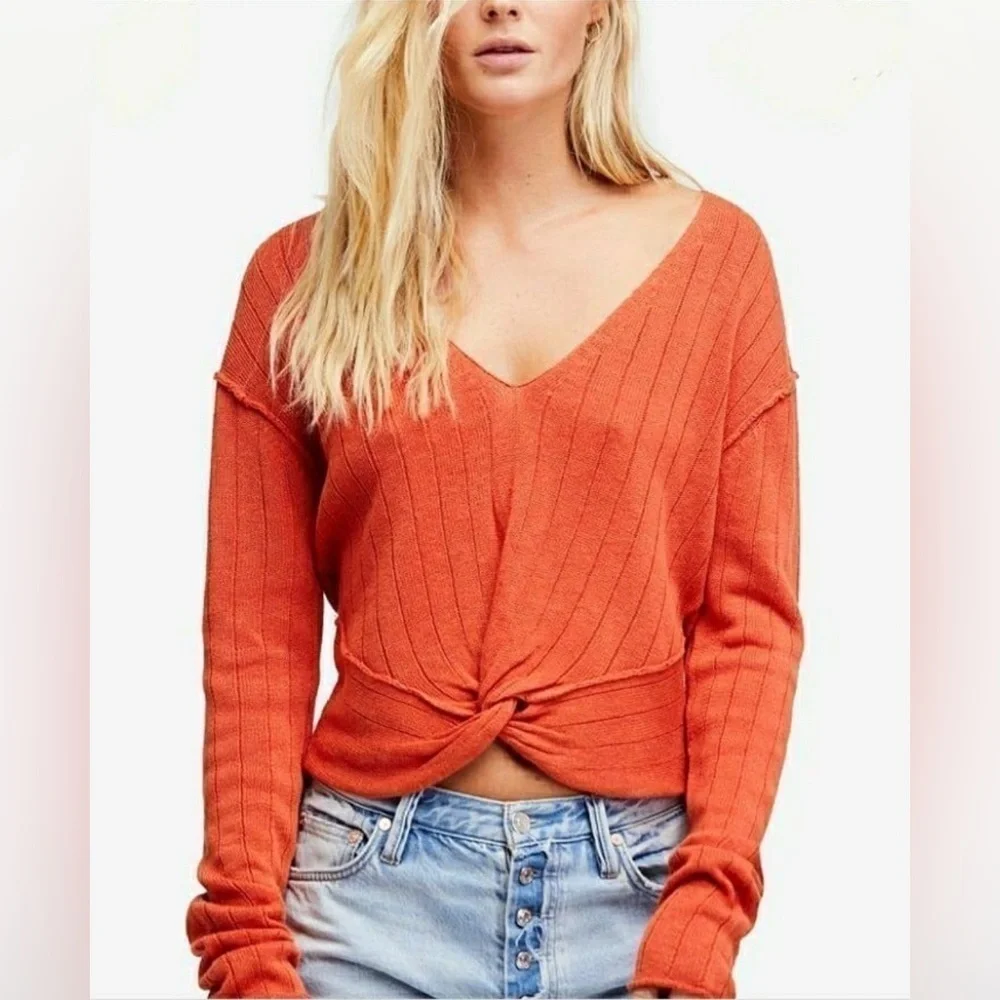 Free People Women's Got Me Twisted Top Size XSmall